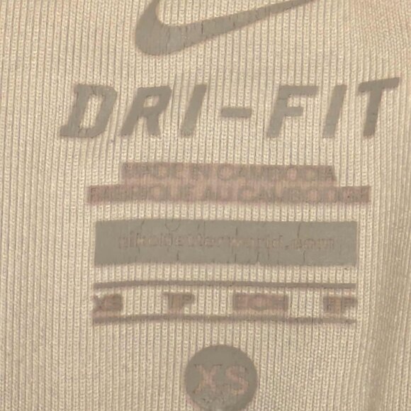 Nike Dri Fit Capri Leggings Size XS Black & Blue Horizontal Stripes 503476-437 - Picture 6 of 12